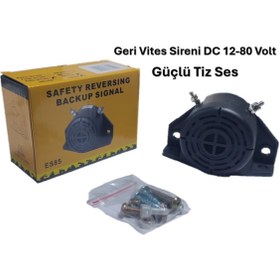 Resim reyoto Geri Vites Sireni Di-dit 107-120db Standart Ses Dc12-80 Volt 