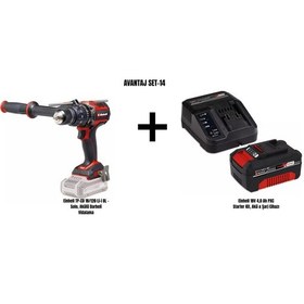 Resim Einhell Set-14 Einhell Tp-cd 18/120 Li-i Bl Akülü Darbeli Vidalama+einhell 18v 4,0 Ah Pxc Starter Kit, Akü & Şarj Cihazı 