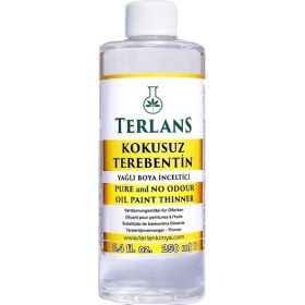 Resim Kokusuz Terebentin 250 ml | Yağlı Boya Inceltici | Kokusuz, Düşük Uçuculu Profesyonel Resim Malzemesi ve Atölye Kullanımı Için 