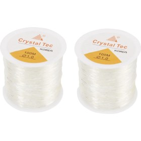 Resim Explosion1 2x 1mm Clear Boncuk Kablosu Kristal Elastik Esnek Bilezik Dizesi Mücevher Yapma Bilezik Boncuk Ipliği 1 0mm (Yurt Dışından) 