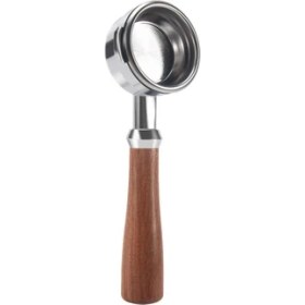 Resim Luminnaly Welhome KD-310/KD-510 K888 Için Kahve Dipsiz Portafilter Kahve Makinesi Ahşap Saplı Filtre Kahve Aksesuarları (Yurt Dışından) 
