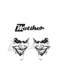 Resim Yamaha Mt-07 Depo Üstü Siyah Joker Tasarımı Sticker Etiket Modeli 