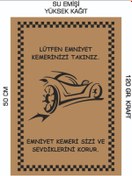 Resim duha trend 35x50 120 Gr. Kraft Kağıt Oto Paspası Araba 1 100 Adet 
