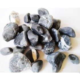 Resim Siyah Dolomit Taş 4-8 Cm Akvaryum Çakıl Bahçe Terrarium Taşı 5 Kg 