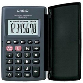 Resim Casio HL-820LV-BK 8 Hane Siyah Cep Tipi Hesap Makinesi 