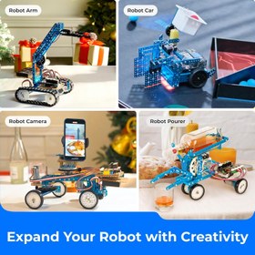 Resim mBot Ultimate 10'u 1 Arada Programlanabilir Robot Kiti, Arduino & Raspberry Pi Uyumlu 