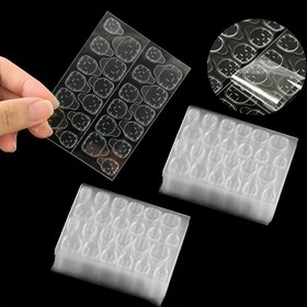 Resim Nail Art İçin Akrilik Tırnak Araçları - Tırnak Uçları İçin Su Geçirmez Tırnak Yapıştırıcısı - Hızlı ve Kolay Uygulama - 50 Sayfa - Çift Taraflı Jel Tırnak Yapıştırıcısı 1200 Adet 