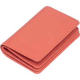 Resim Pembe Deri Unisex Kredi Kartlık - S1KK00001601-S2A 