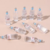 Resim 10 adet Mini Mineral Su Şişesi Kolye Kolyeleri - Reçine El Yapımı Takılar, Anahtarlık ve Araba Aksesuarı El Sanatları Malzemeleri, Yaratıcı DIY Projeleri | Takı Yapımı | Detaylı El Sanatları, Su Şişesi Kolyeleri 