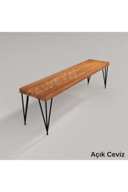 Resim deryawood Raweyn Masif Ahşap Rhea Bank 37*180*45cm 
