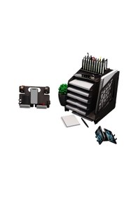 Resim Kuk Design Voronoixl Evrak Rafı Ofis Masaüstü Organizer Seti Siyah 