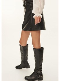 Resim Fox Shoes Siyah Kadın Çizme E726203409 