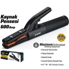 Resim Sgs Profesyonel Kaynak Pensesi 600 Amper 