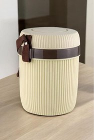 Resim Digithome Paslanmaz Çelik Hazneli 3'lü Yemek Termosu 1,2 Lt Bej - CKR3147 C320.025 