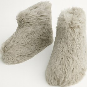 Resim Beyond Kadın Taş Bumble İçi Kürklü Ultra Hafif Tüylü Panduf 4cm BYND03 - TAŞ / 40 