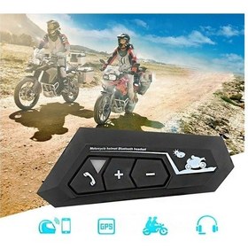 Resim Bluetooth 5.0 Motosiklet Mikrofonu Uyumlu Kask İçin Kulaklık İntercom Bluetooth Interkom 