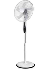 Resim DLC GROUP DLC AYAKLI ZAMAN AYARLI UZAKTAN KUMANDALI VANTİLATÖR 50 WATT BEYAZ 