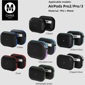 Resim İlk El Grup Airpods Pro 2 (2.nesil) Mo-A8 Armor Kılıf - Gümüş 