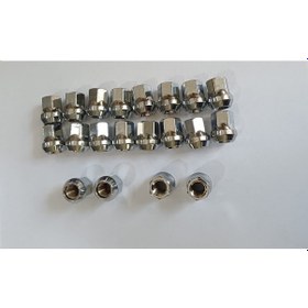 Resim Somun Takımı Krom Kaplı M12x1.5 Aa 19 H 27 Açık Kafa, 20 Adet 