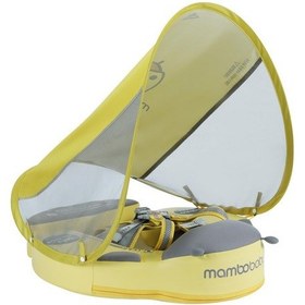 Resim Mambobaby Yüzme Simidi - Sarı Uğur Böceği, Emniyetli, Gölgelikli Ve Ayak Destekli 