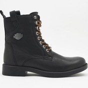 Resim Harley Davidson New Adam's Black Baskılı Nubuk Erkek Bot 