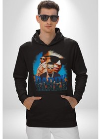 Resim Daddy Yanke Kadın Erkek Siyah Kapüşonlu Sweatshirt Hoodie Siyah 
