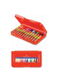 Resim Faber Pastel Boya Altıgen Plastik Kutu 12 Renk 