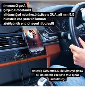 Resim Bluetooth Araç Müzik Kiti, Fm Transmitter, Usb Giriş 