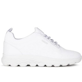 Resim Geox Kadın Beyaz Spherica Bağcıklı Deri Sneaker D15nua0006kc1000 