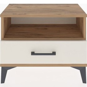 Resim Arges Komodin Tek Raflı Tek Çekmeceli 60x30x48 Çam-aytaşı Atlas Çam 