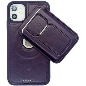 Resim İphone Uyumlu 11 Elite Magsafe Kılıf Ve Foldstand Cüzdan Mor 