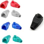 Resim Rj45 Cover 100Lü Gri-Siyah-Kırmızı-Yeşil-Mavi Renkli Jack Kılıfı 
