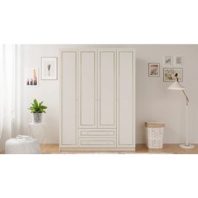 Resim Rabi Mobilya Gold Country 4 Kapak 2 Çekmeceli Mega Gardırop 