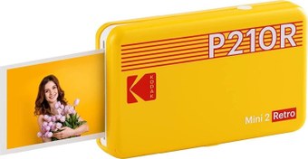 Resim Mini 2 Retro - Taşınabilir Fotoğraf Yazıcısı Baskı ( Sarı ) Kodak