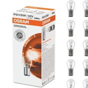 Resim Osram 7528 P21 5W 1016 Stop Ampul 12V 21 5W Çift Duy Şaşı Tırnak 