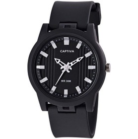 Resim Captiva 30 Mt Suya Dayanıklı Analog Silikon Kordonlu Çoçuk Kol Saati Cp.yn.25.22 Siyah 