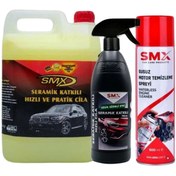 Resim SMX Seramik Katkılı Hızlı Cila 5 Lt Seramik Katkılı Hızlı Cila 750 Ml. Susuz Motor Spreyi 