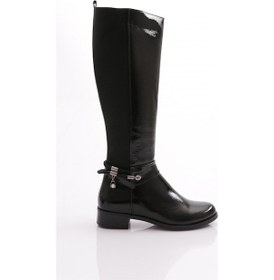 Resim Dgn 1705 Kadin Çizme 1705-2027-R1645 Siyah Rugan 