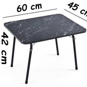 Resim Exent 45x60 Katlanır Masa + 2 Adet Kamp Sandalyesi, Çift Dikişli 120 Kg Kapasiteli-kır-lac-mer Çok Renkli 