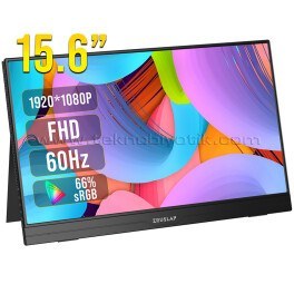 Resim Zeuslap AP156 15.6'' 1920x1080 60Hz FHD ADS-IPS Panel Type-C, Ultra İnce Taşınabilir Monitör (ZL-AP156) 