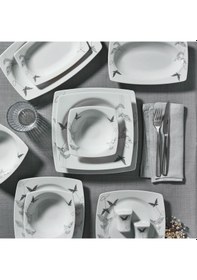 Resim Güral Caroline 54 Parça 12 Kişilik Yemek Takımı 67131 4858621 