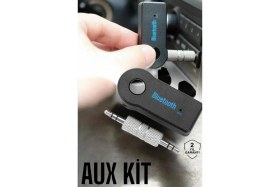 Resim Epilons Kablosuz Bluetooth Aux Araç Kiti Siyah Hafıza Kartlı 