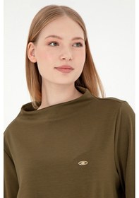 Resim U.s. Polo Assn. Kadın Haki Sweatshirt 50298171-vr027 Haki 