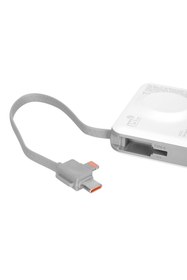 Resim NCT PLUS OMI Series P10 10000mAh PD20W + QC3.0 18W 15W Beyaz LCD Taşınabilir Pil Şarj Cihazı Powerbank 