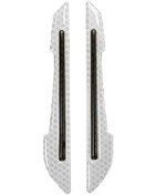 Resim Beyaz 1 Çift Anti-çarpışma Şerit Evrensel Araba Malzemeleri Güçlü Yapışma Otomatik Kaçınma Koruyucu Etiket Mini Anti-çizik 