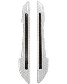 Resim Beyaz 1 Çift Anti-çarpışma Şerit Evrensel Araba Malzemeleri Güçlü Yapışma Otomatik Kaçınma Koruyucu Etiket Mini Anti-çizik 