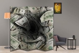 Resim Para Temalı Özel Tasarım Paravan Room Divider 180 x 200 cm 