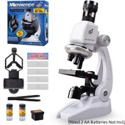 Resim Yeni Genç Yüksek Çözünürlüklü Eğitici Mikroskop - Taşınabilir Biyoloji Bilimi Deney Seti, Ev Eğitimi ve Hediye için İdeal, Cadılar Bayramı, Yılbaşı, Bilim Eğitimi Hediyesi | Modern Mikroskop Tasarımı | Dayanıklı Plastik Yapı, Ev Mikroskopu 