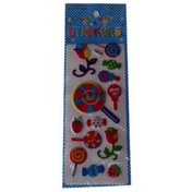 Resim Rubenis Renkli Şeker Çiçek Figürlü Sticker Fms-16 