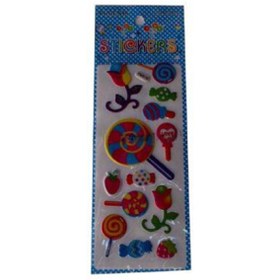 Resim Rubenis Renkli Şeker Çiçek Figürlü Sticker Fms-16 